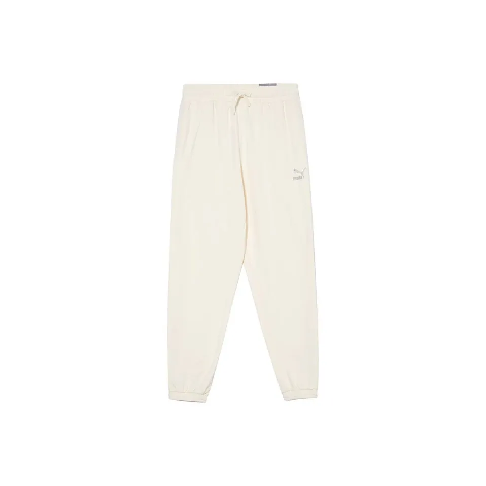PUMA Вязаные спортивные брюки женские бежевые