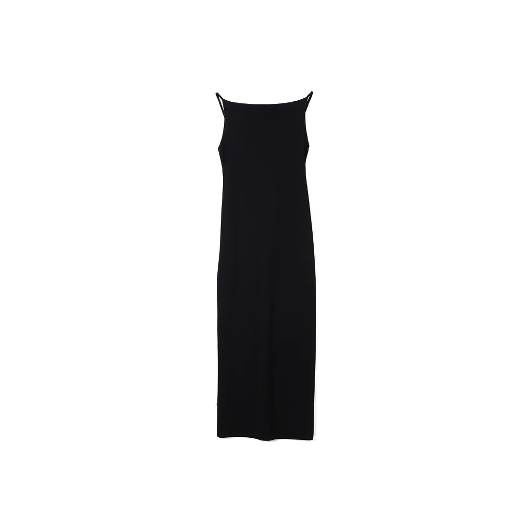 Roselingling Slip Dress Women's Elegant Black