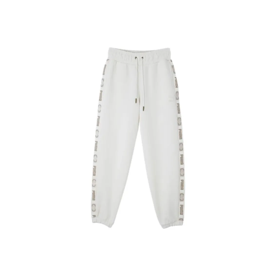 PUMA Вязаные спортивные брюки женские цвет экрю