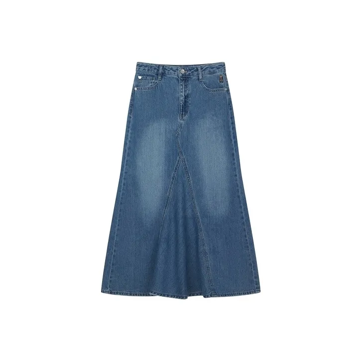 Teenie Weenie Denim Long Skirt Women's Medium Blue