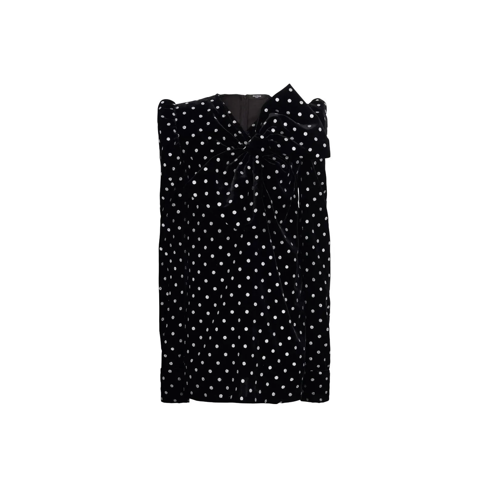 BALMAIN Large Bow Detailed Mini Dress