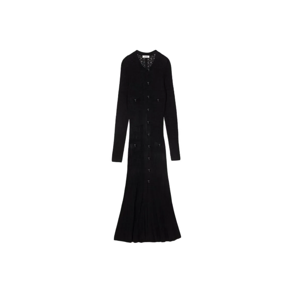 Sandro Long Sleeved Dress Women's Black