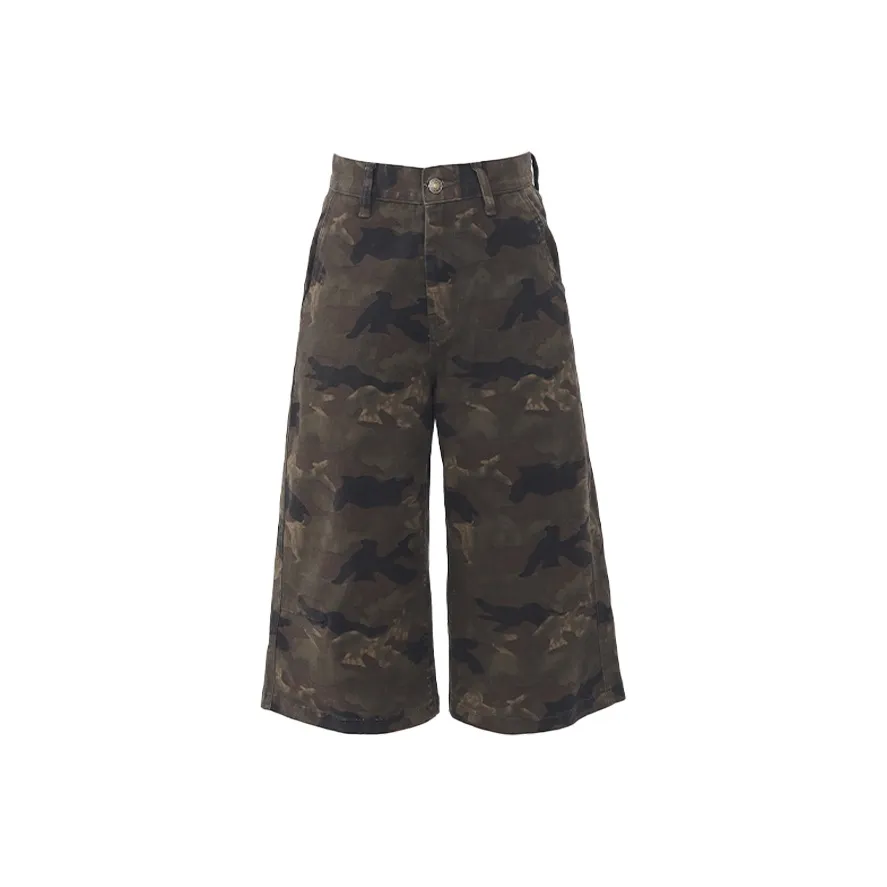 ZAVK Summer Jeans Women's Camouflage Capri Pants