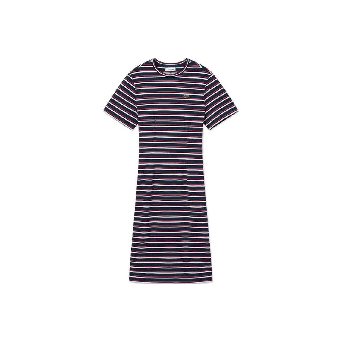 LACOSTE SS25 Short Sleeved Dresses Women's Red White/Dark Blue