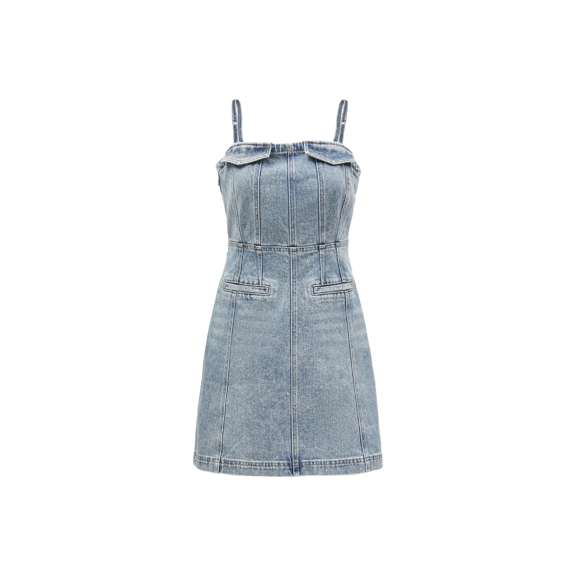 Only J33 350 Промытый деним синий Женские Слиплатья