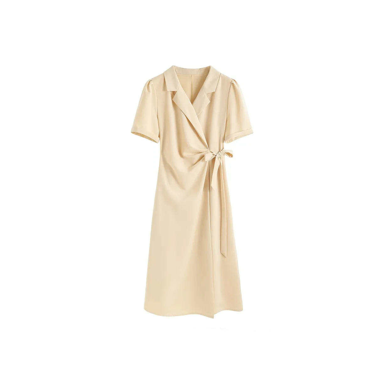 Short Sleeved Dresses Women's Yellow