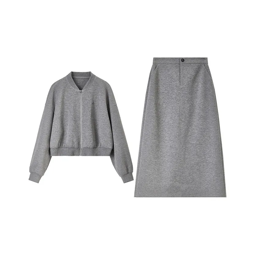 SENTUBILA Casual Suits Women's Dark Heather Gray