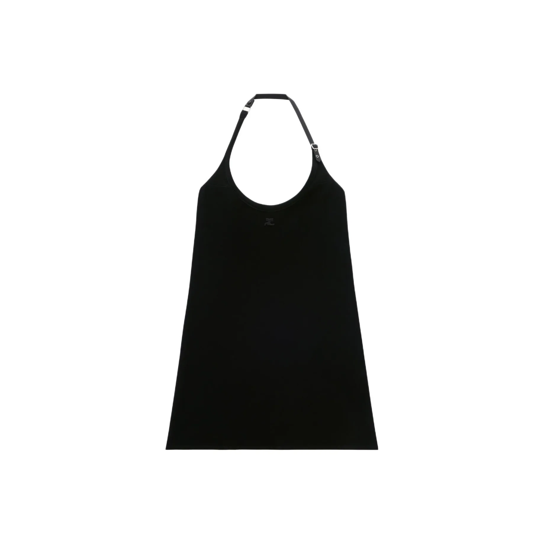 Courrèges Buckle Babydoll Twill Dress