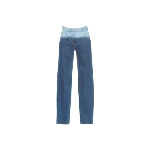 PushBUTTON Синие Градиентные Женские Джинсы