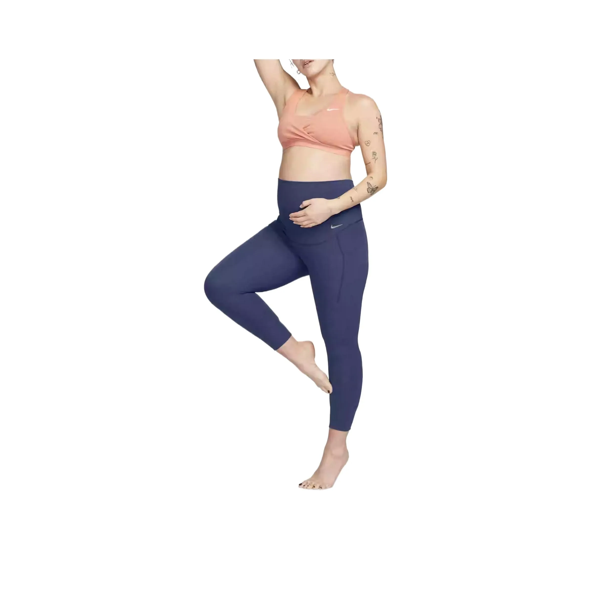 Nike Leggings Women's Dark Navy Blue White