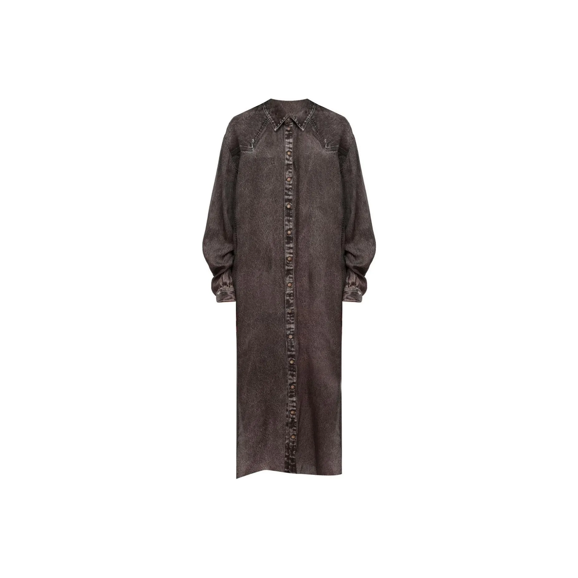 DIESEL Denim print Twill Shirtdress