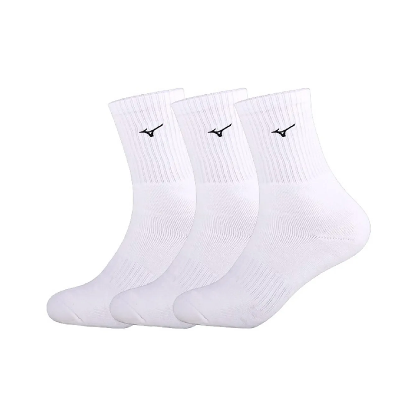 Носки Mizuno Crew Унисекс 3 упаковки белые