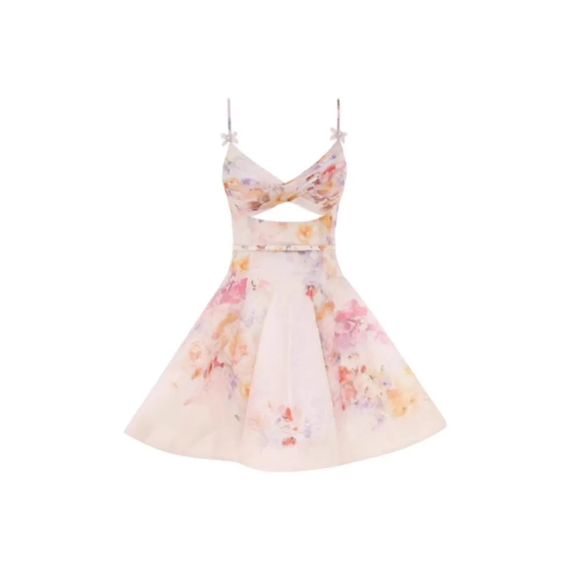 Zimmermann Crush Twist Front Mini Dress