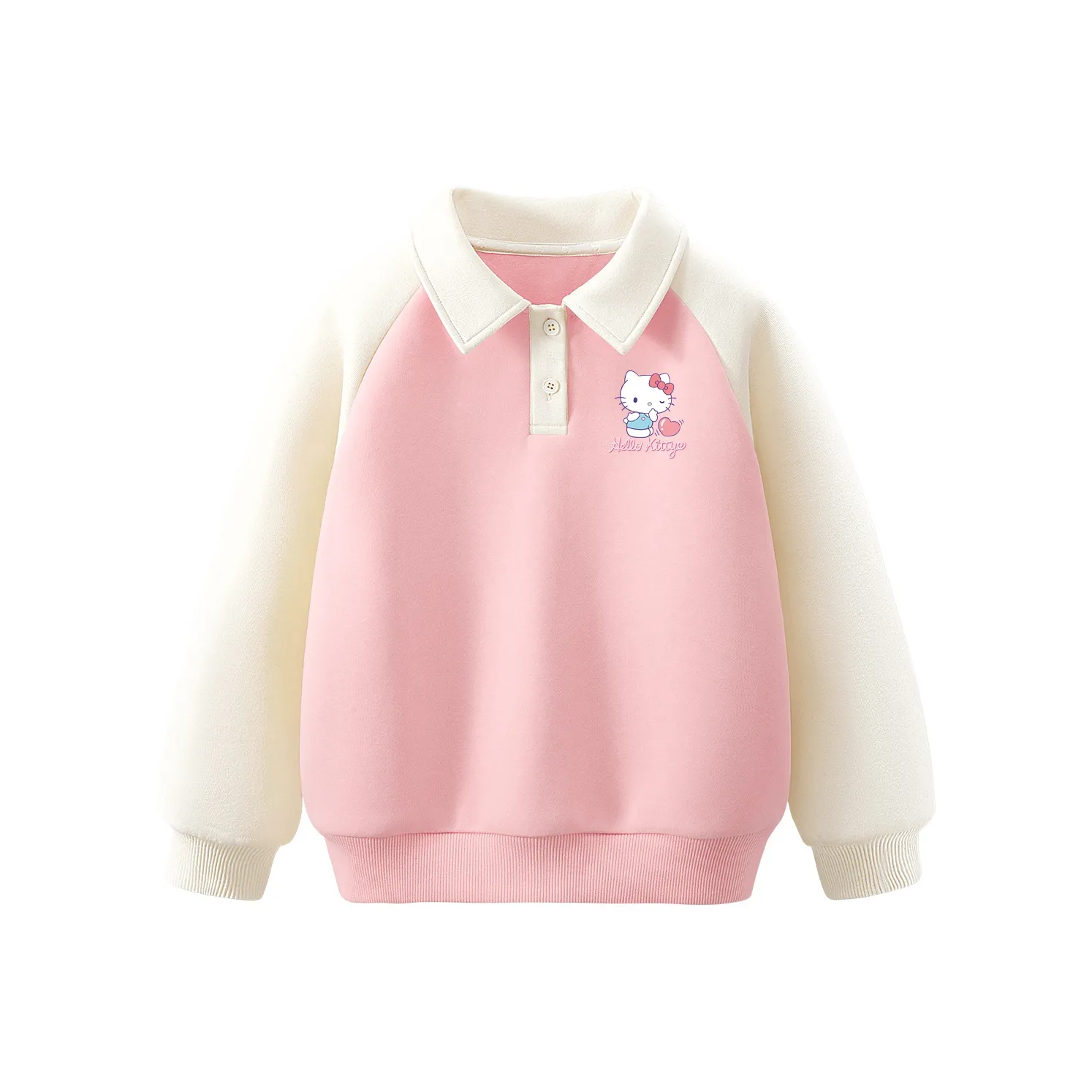 Hello Kitty Свитшот Tiehao Сердце Розовый Белый Детский