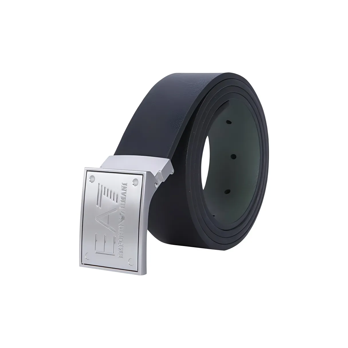 Ea7 EMPORIO ARMANI Logo Engraved Buckle Belt