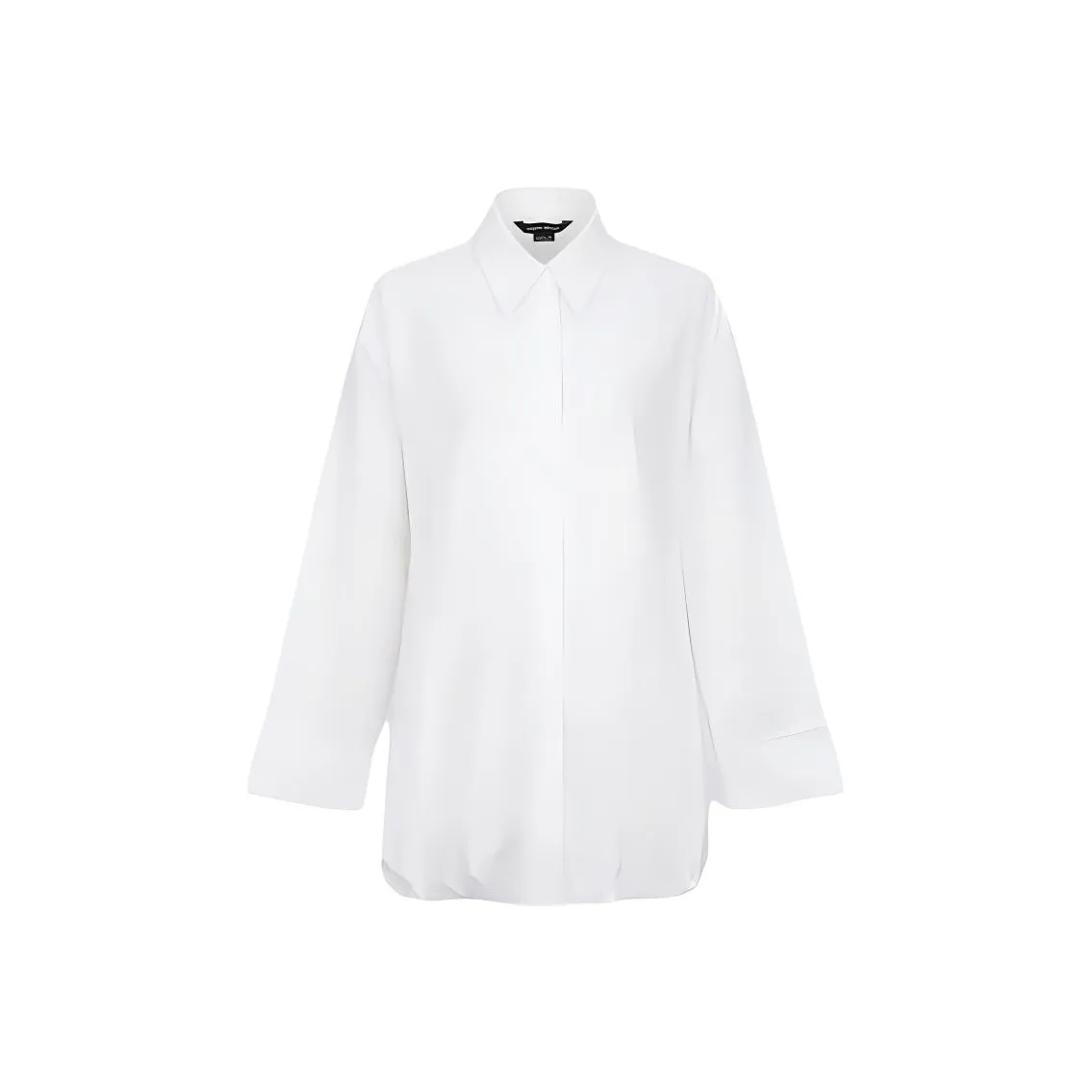 URBAN REVIVO Длинное платье с длинными рукавами женское натуральный белый