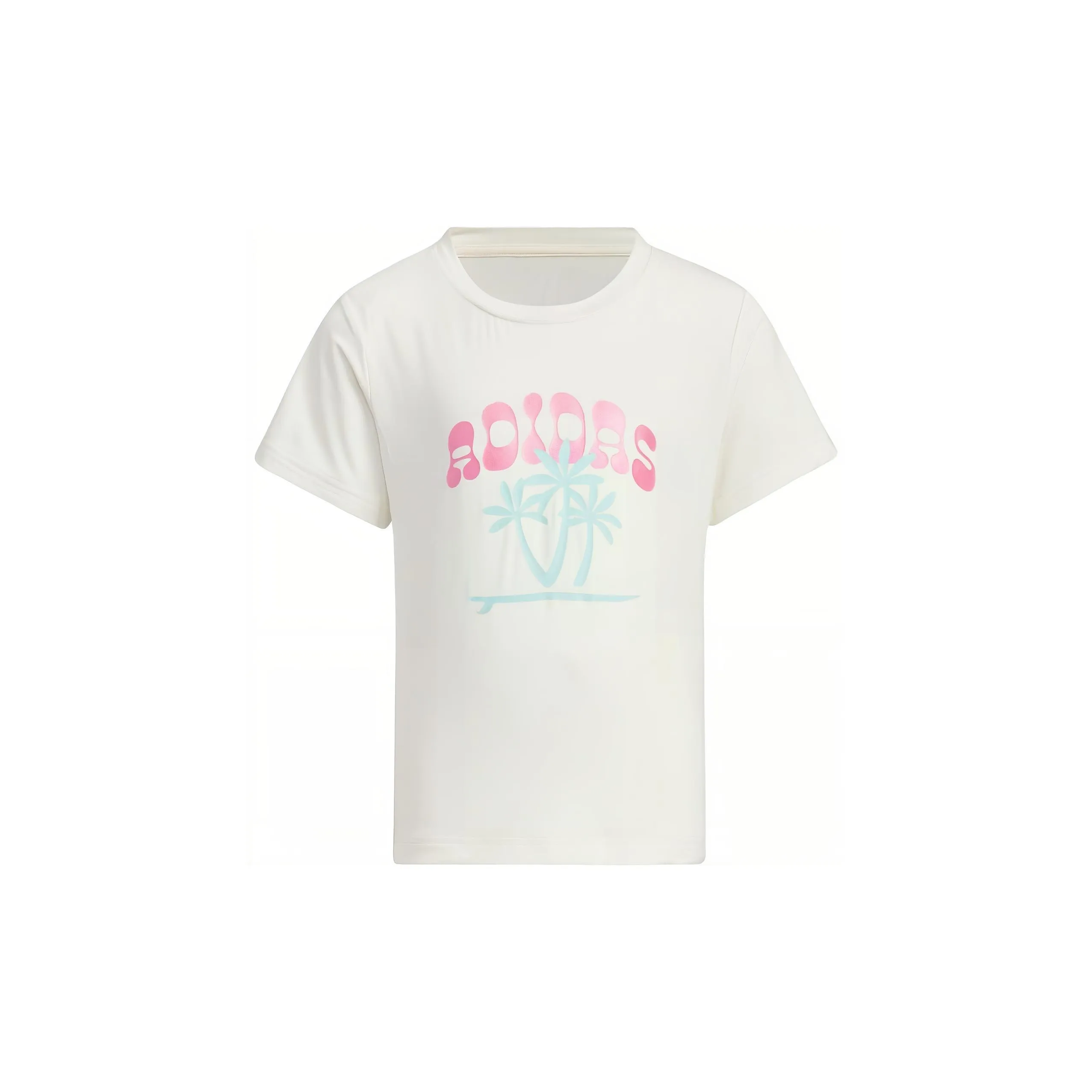 Adidas T-Shirt Нефритовый Белый Детский