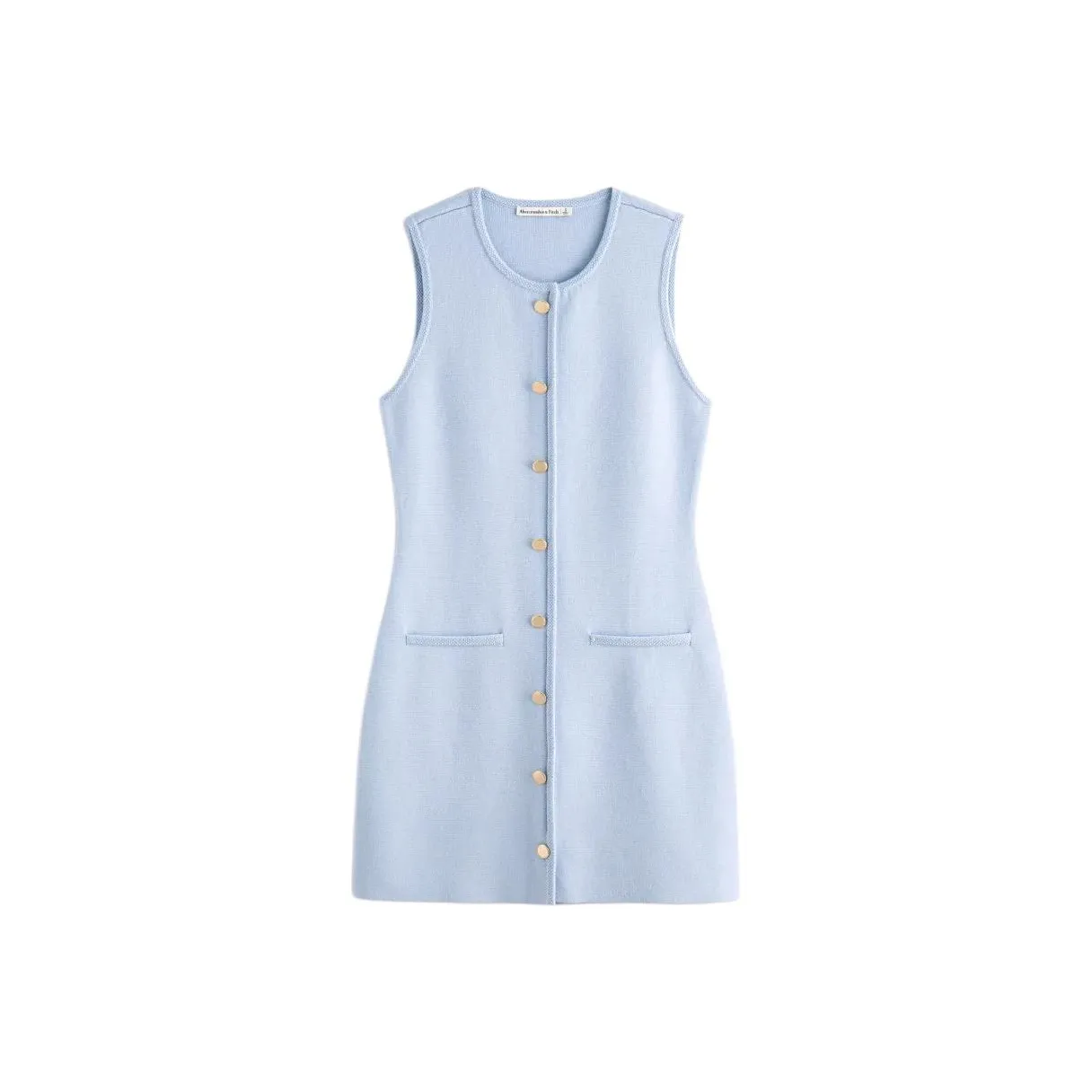 Abercrombie＆Fitch Sleeveless Dress Women's Light Blue