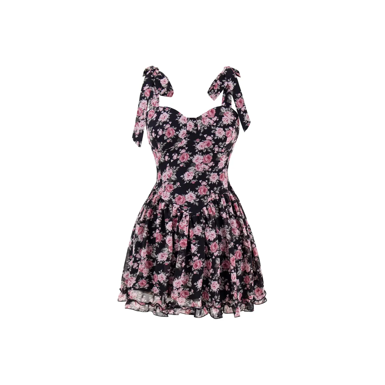 AURORA MUSE Slip Dress Women's Black