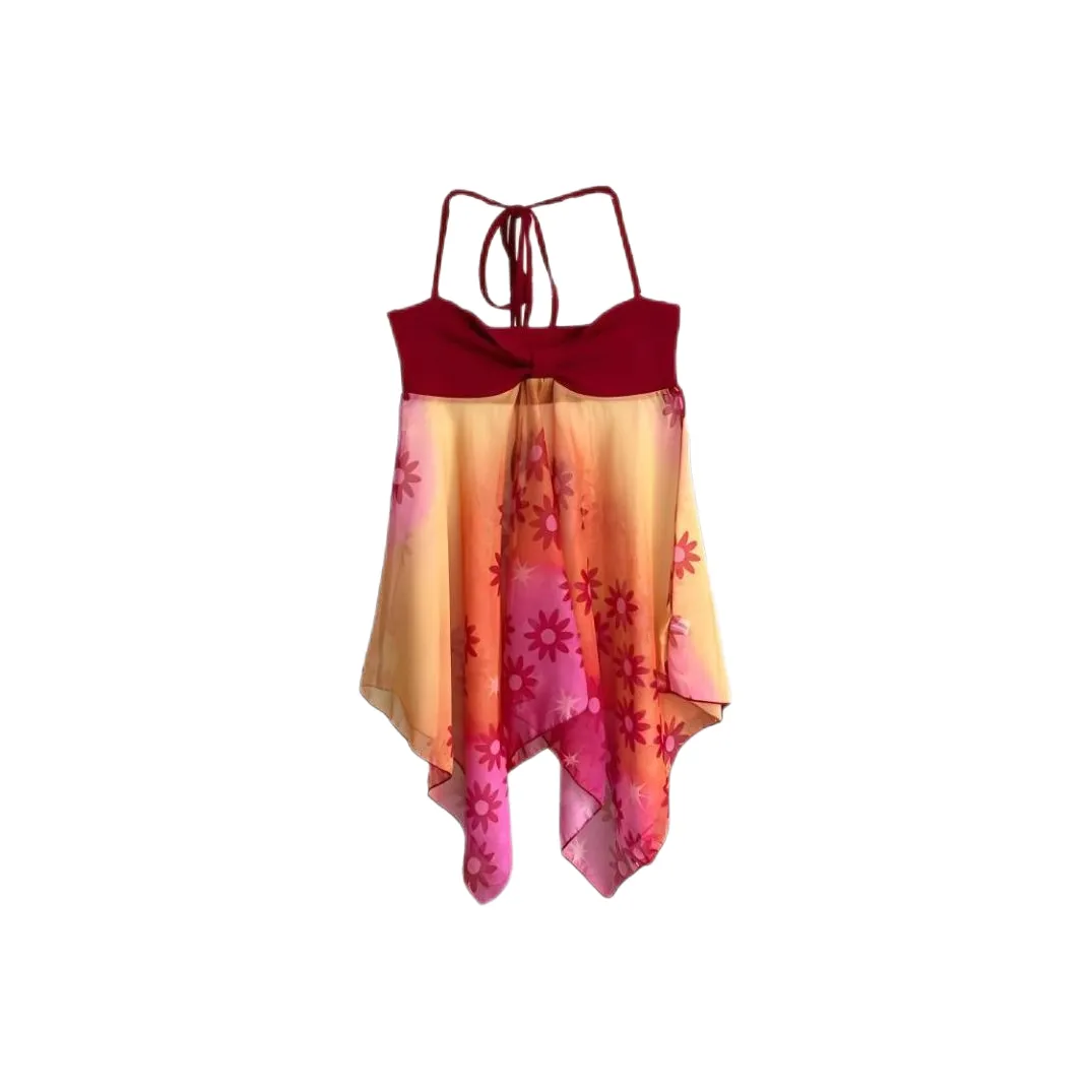 ABBY GODDESS Slip Платье Женские Подсолнух Отпуск Платье