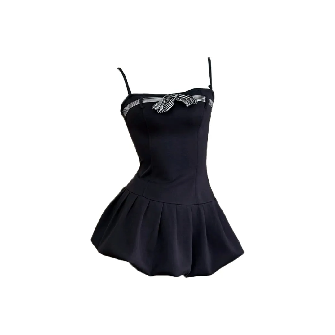 SNZX Черные Женские Слиплатья