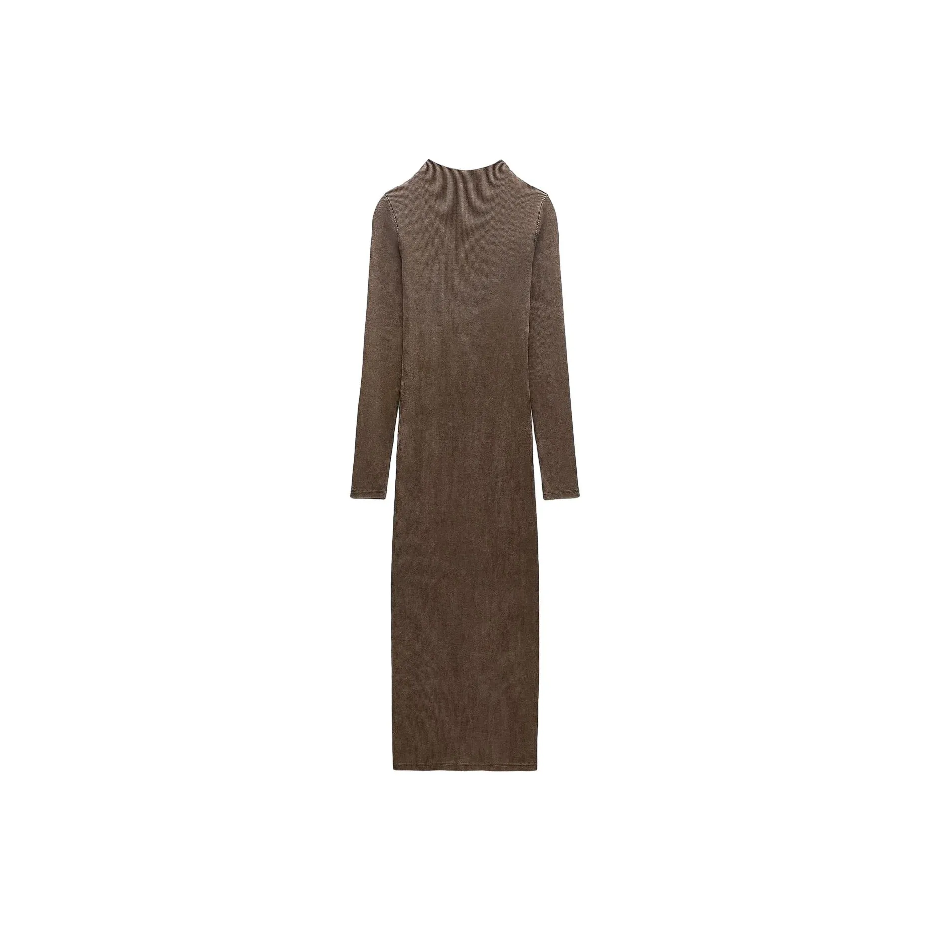 ZARA Long Sleeved Dress Women's Brown