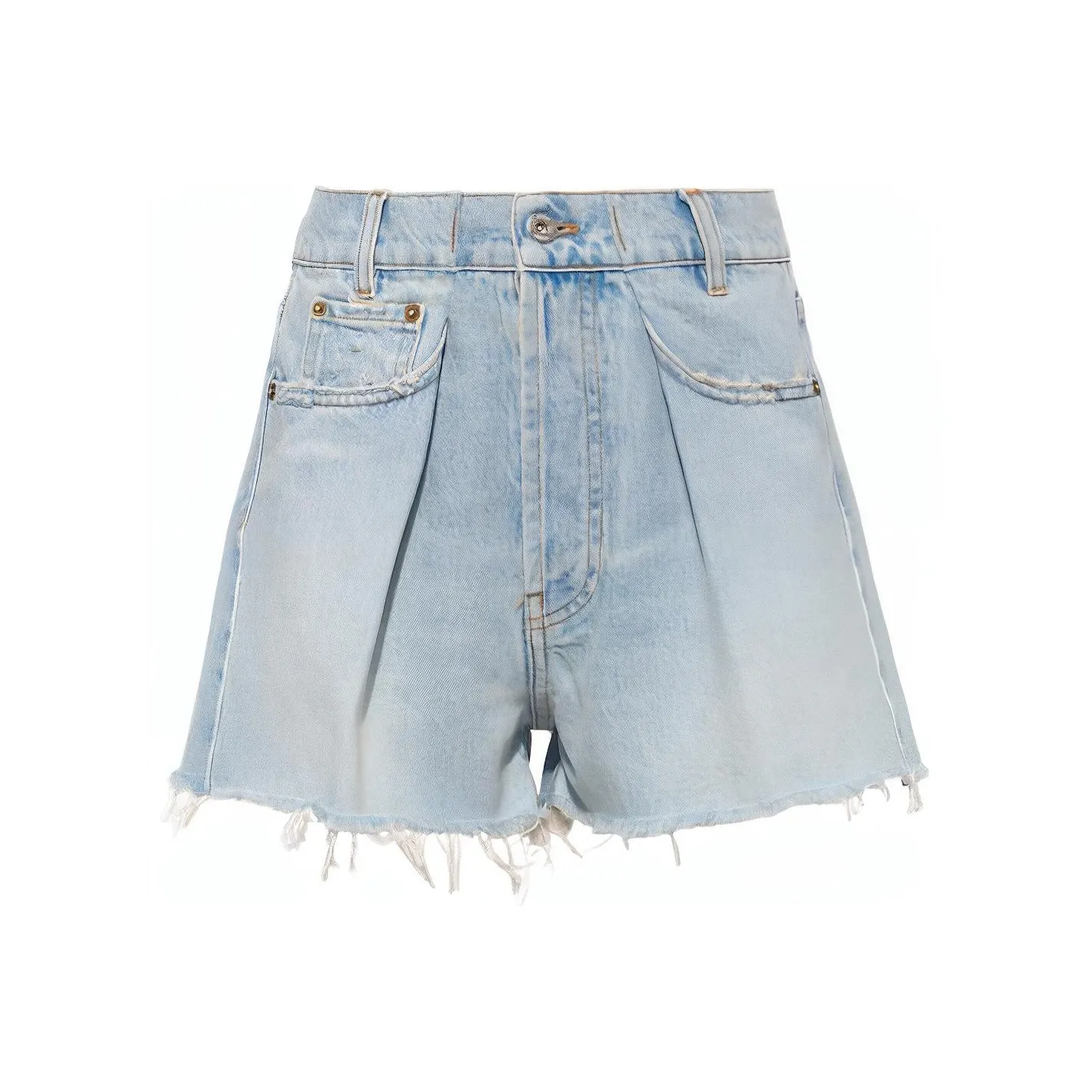 MIU MIU FW22 Denim Shorts Women's Blue