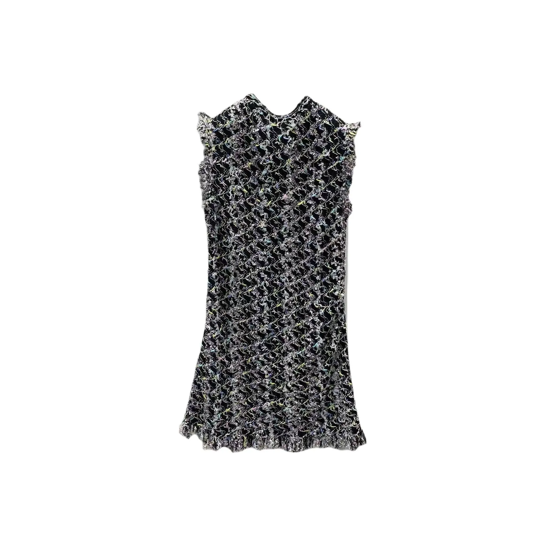 CHANEL Sleeveless Dress Women's Black