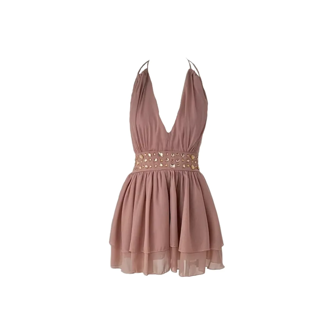 ARIADNAW STUDIO Slip Платье Женское Пыльно-розовый