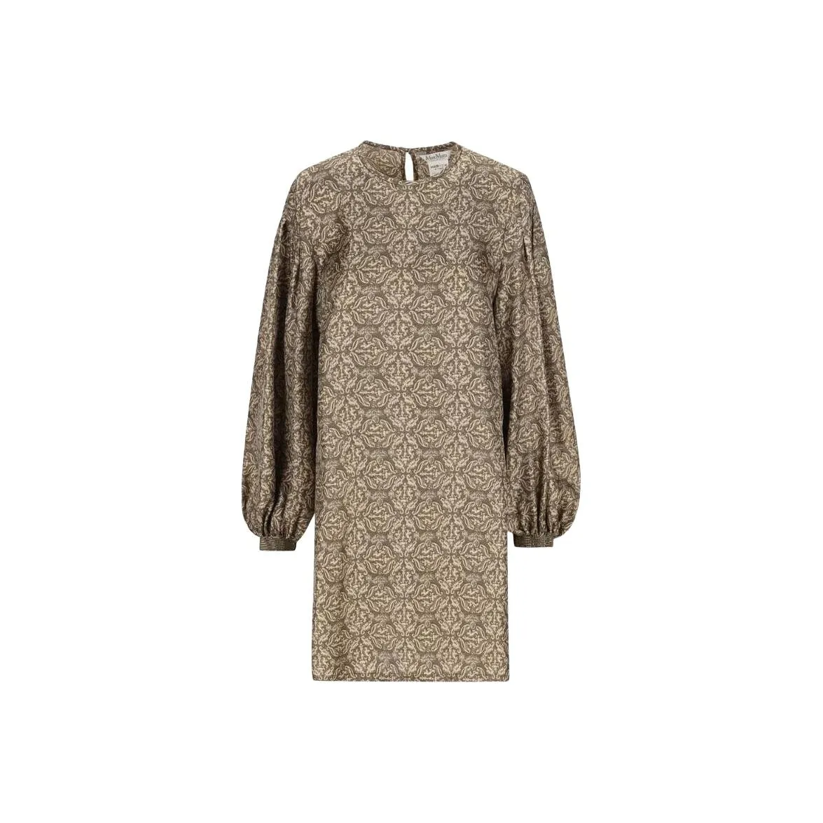 Max Mara Patterned Long Sleeve Dress