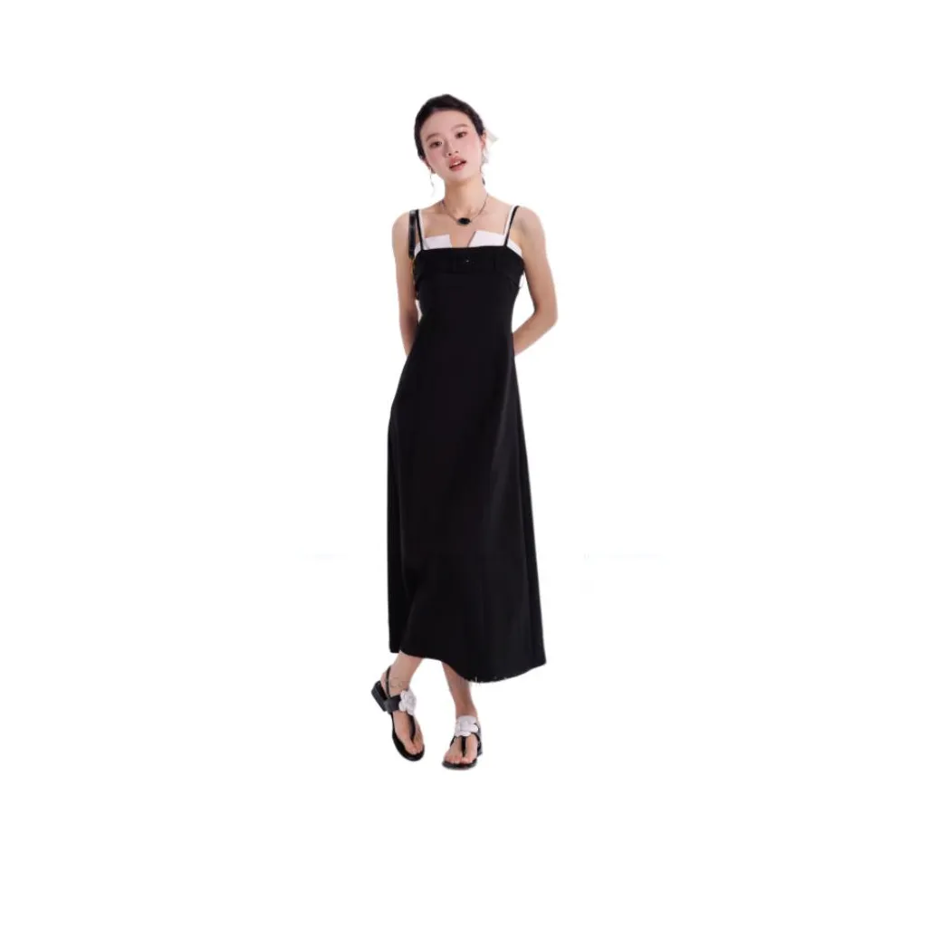 CO SHENG Slip Платье Женское Черное