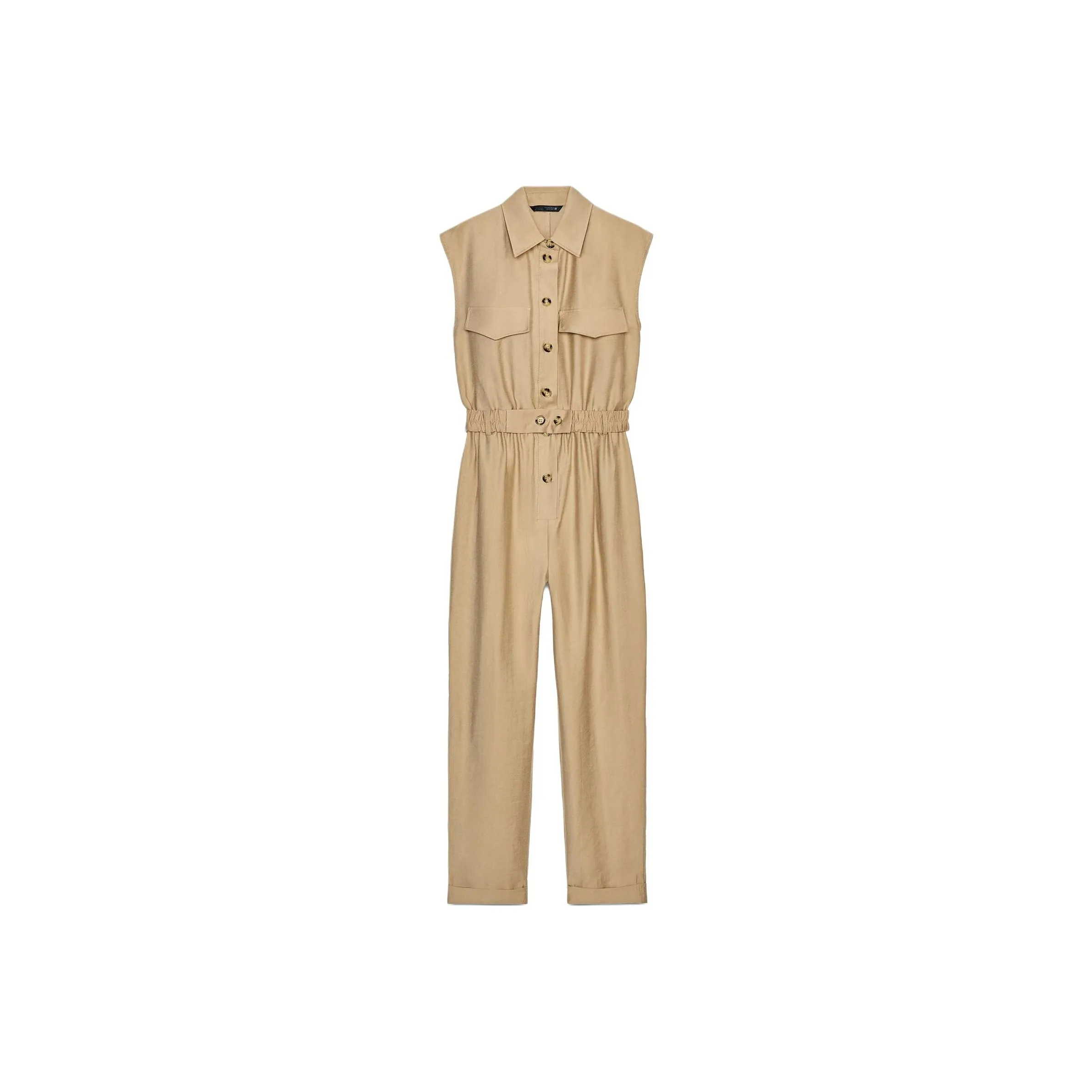 ZARA Jumpsuits Women's Tan