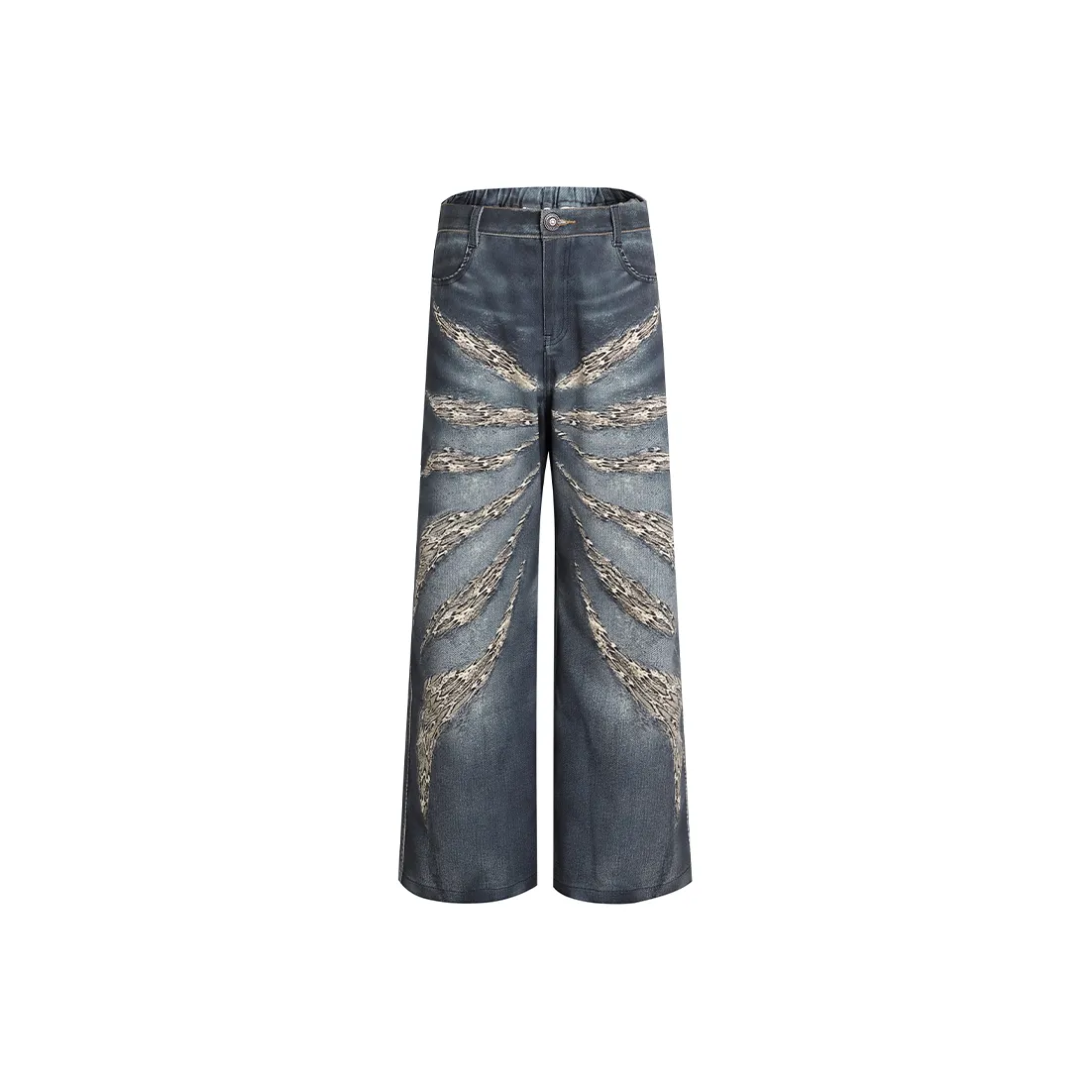 DND4DES Джинсы Женские Выстиранный Синий