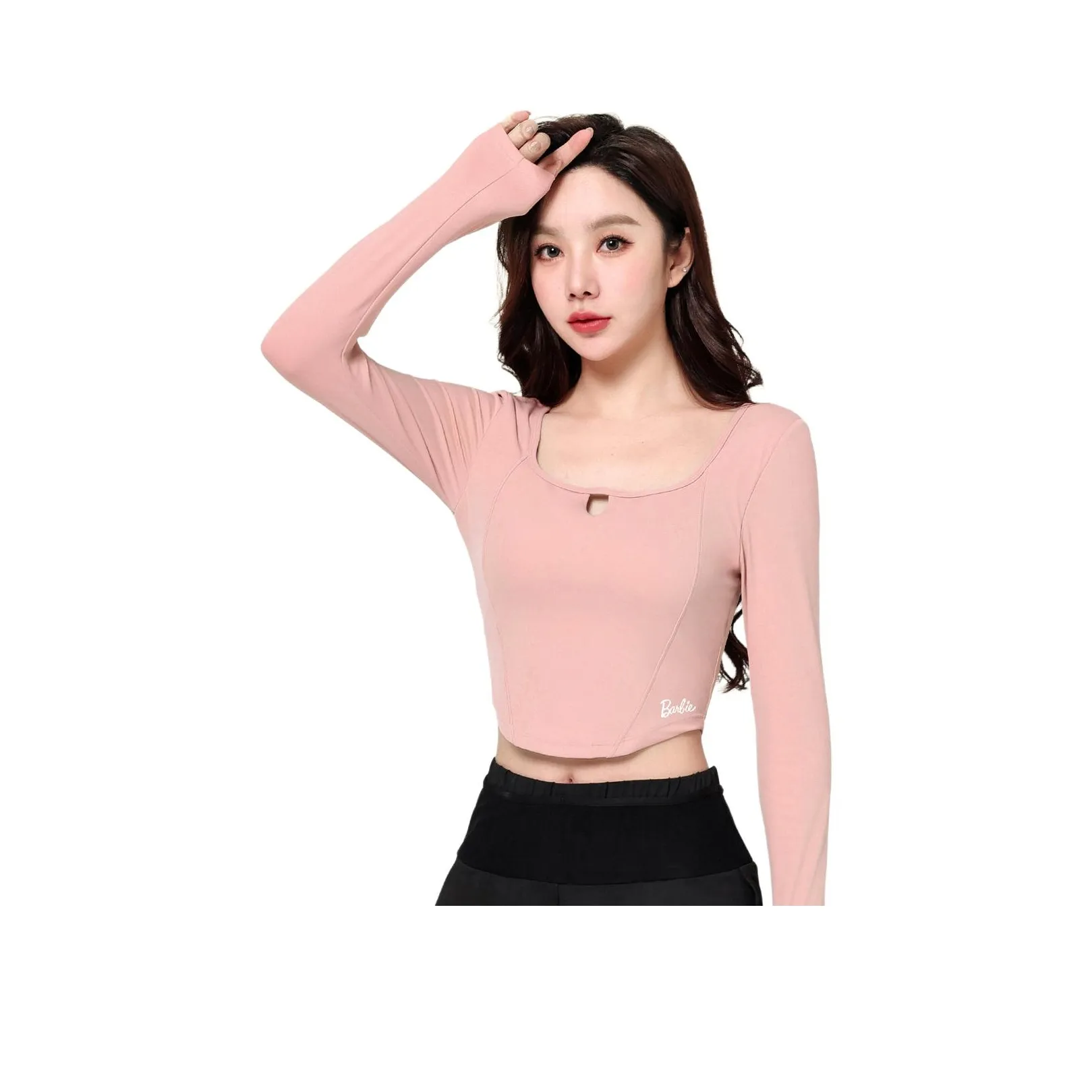 Барби Малиновый [Фиксированная чашка Ван-Пис] Женская рубашка для йоги