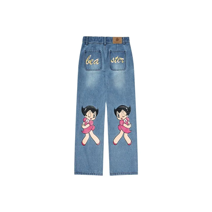 BEASTER x TIEBIATONGMU LIANMINGKUAN Джинсы Женские