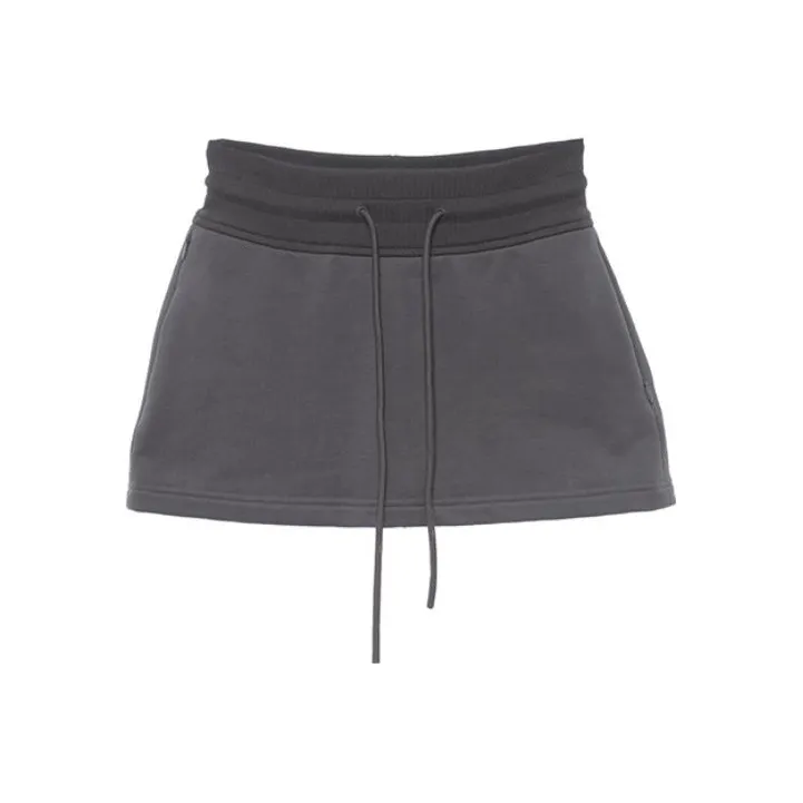 Fax Copy Express Серый Женские Повседневные Короткие Юбки