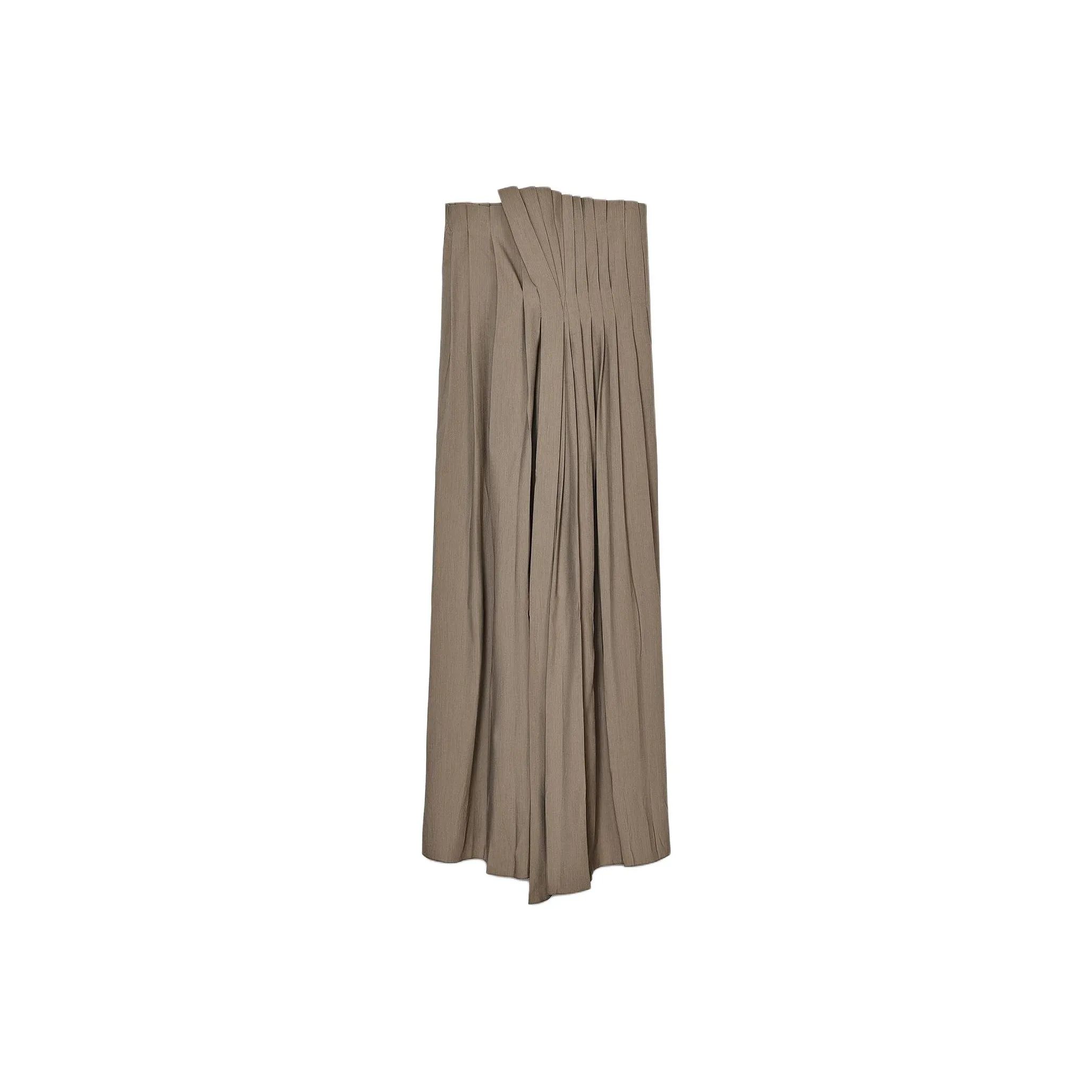 ZARA ZW Series Sleeveless Dress Women's Light Khaki