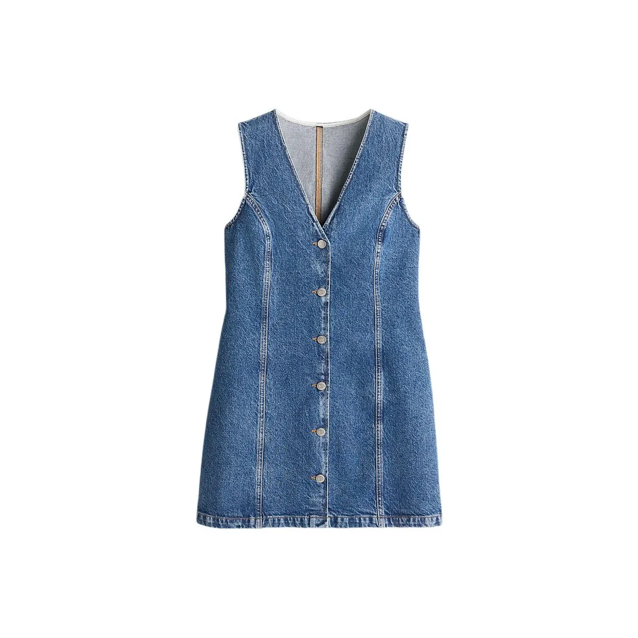 H&M Sleeveless Dress Women's Light Denim Blue