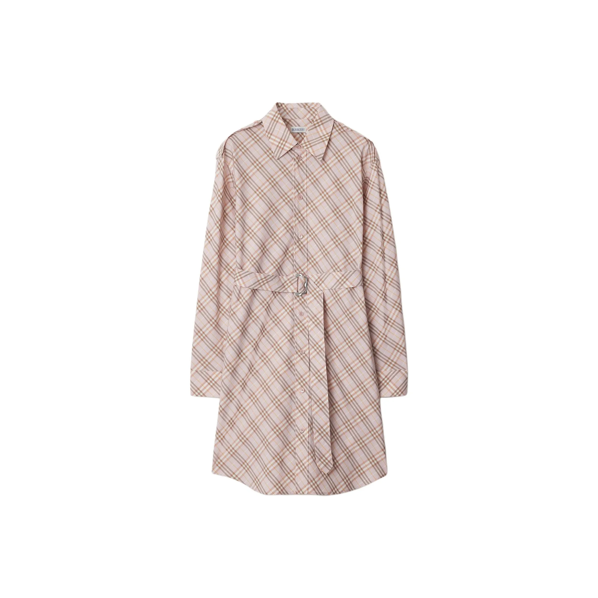 Burberry Checked Shirt Dress