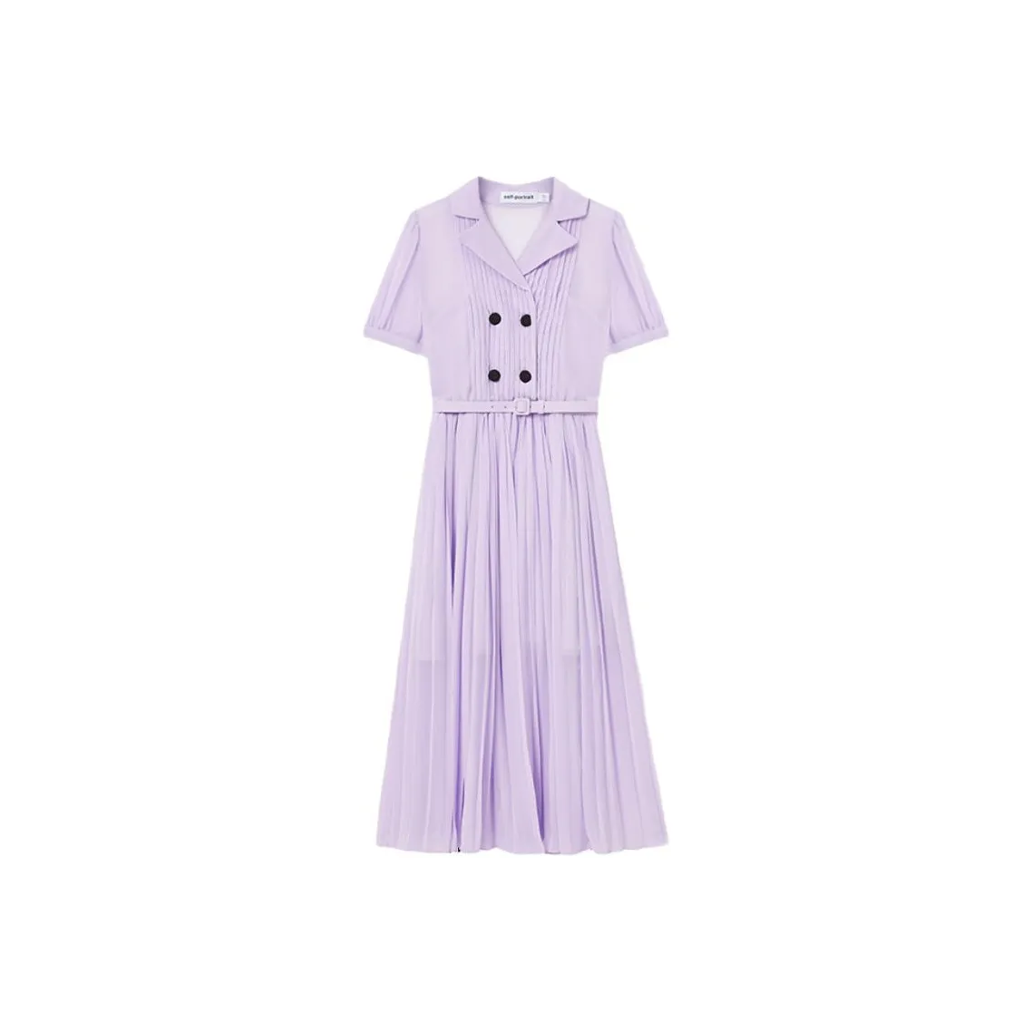 Self portrait Short Sleeved Dresses Women's Lilac Purple