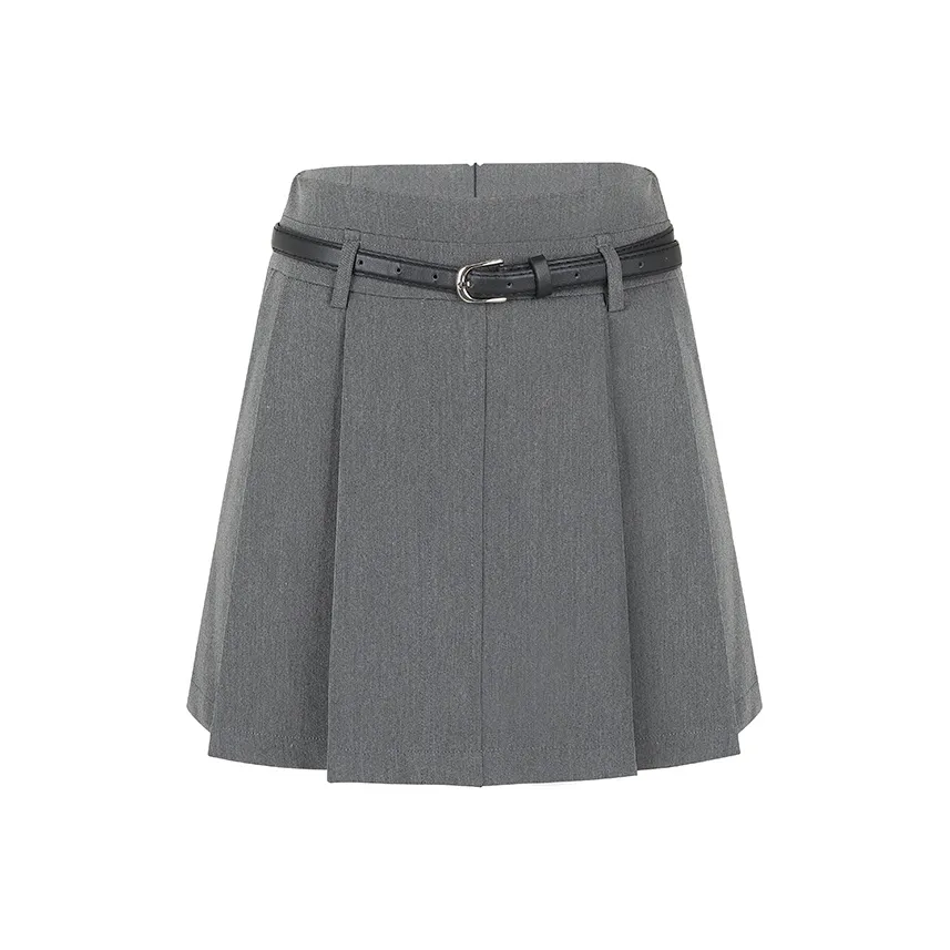 Ice Cream And Whale Повседневные короткие юбки Женские Серый