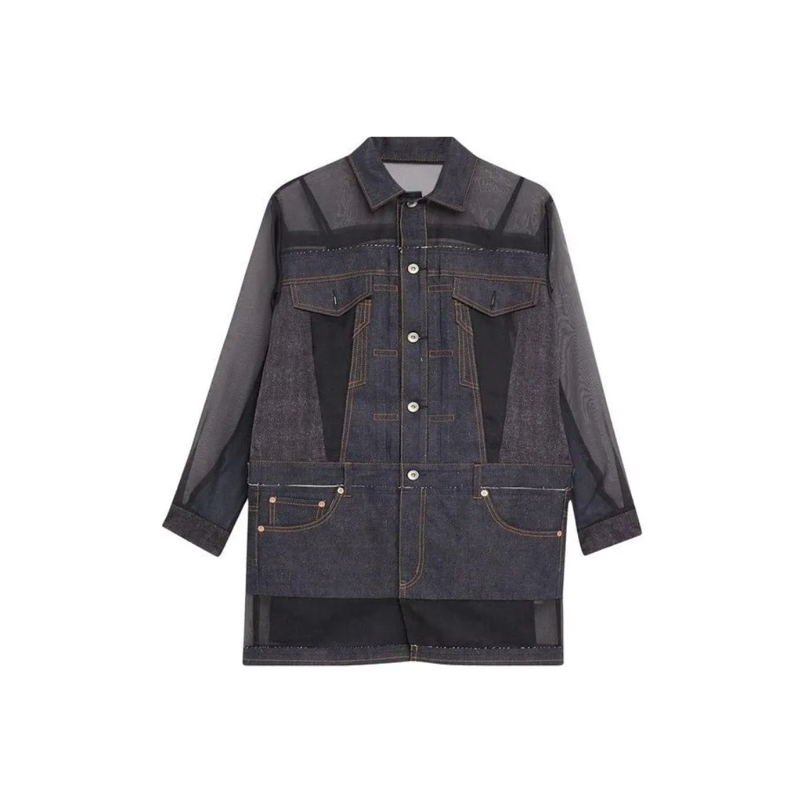 Sacai Denim Mix Dress 'Indigo'