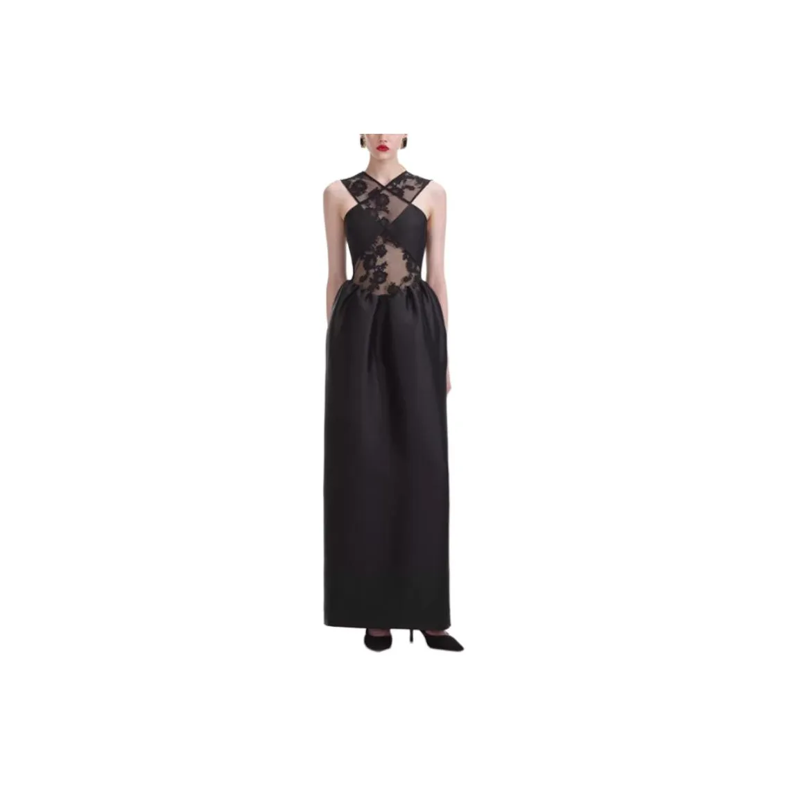 Self portrait Sleeveless Dress Women's Classic Black