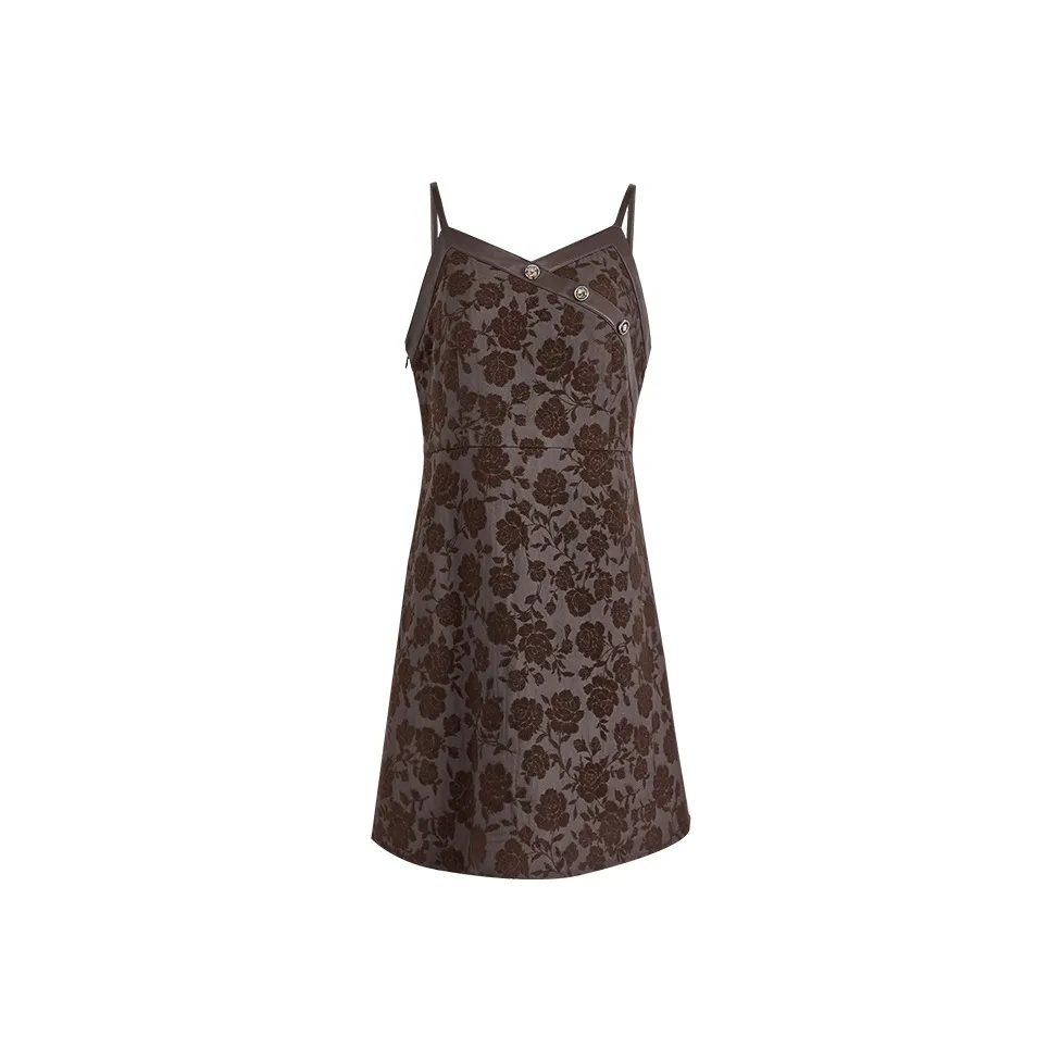 KUOSE Slip Dress Women's Dark Brown