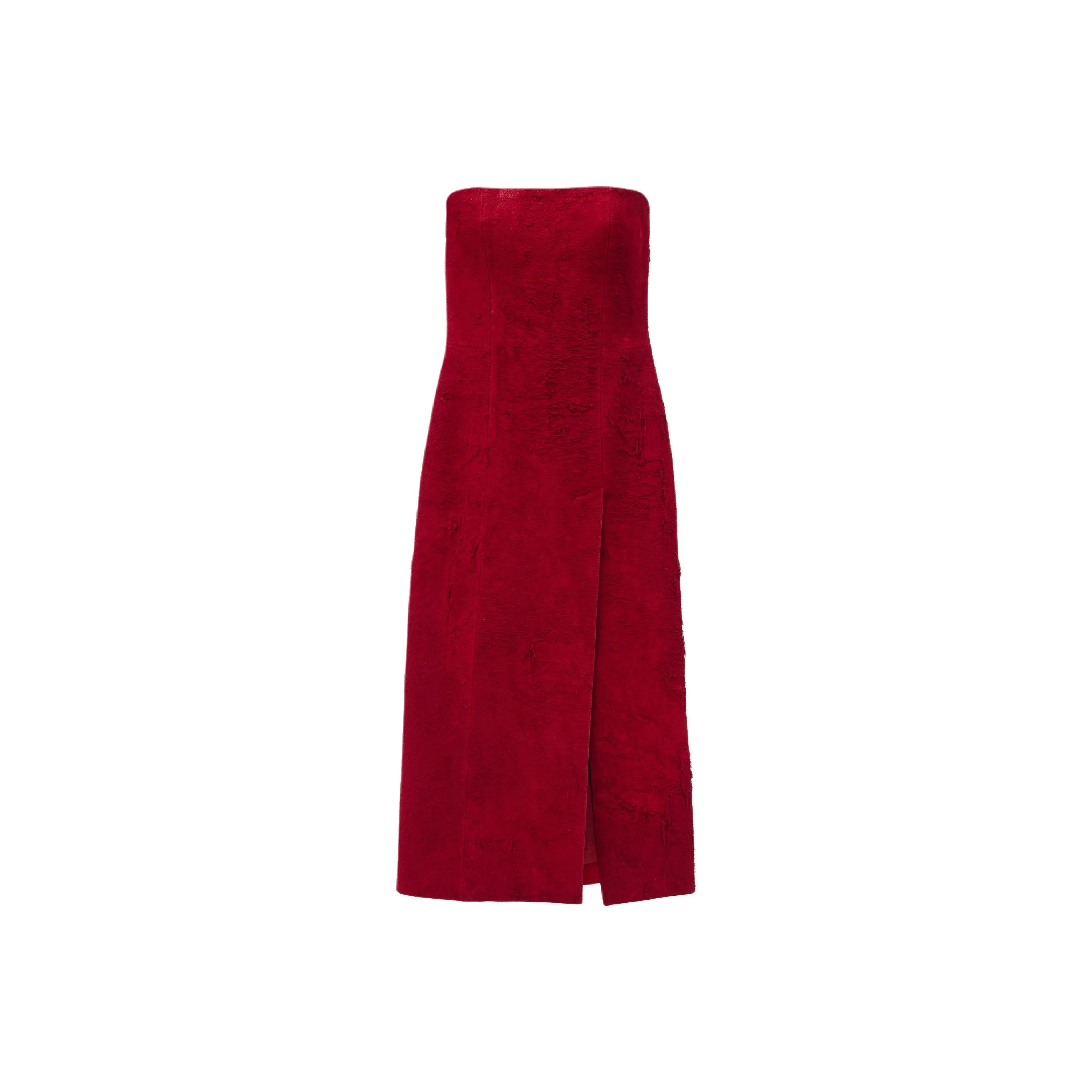 Alexander McQueen Strapless Midi Dress