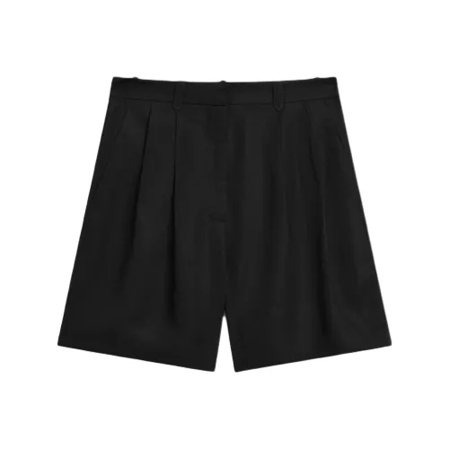 Massimo Dutti Черные Женские Повседневные Шорты