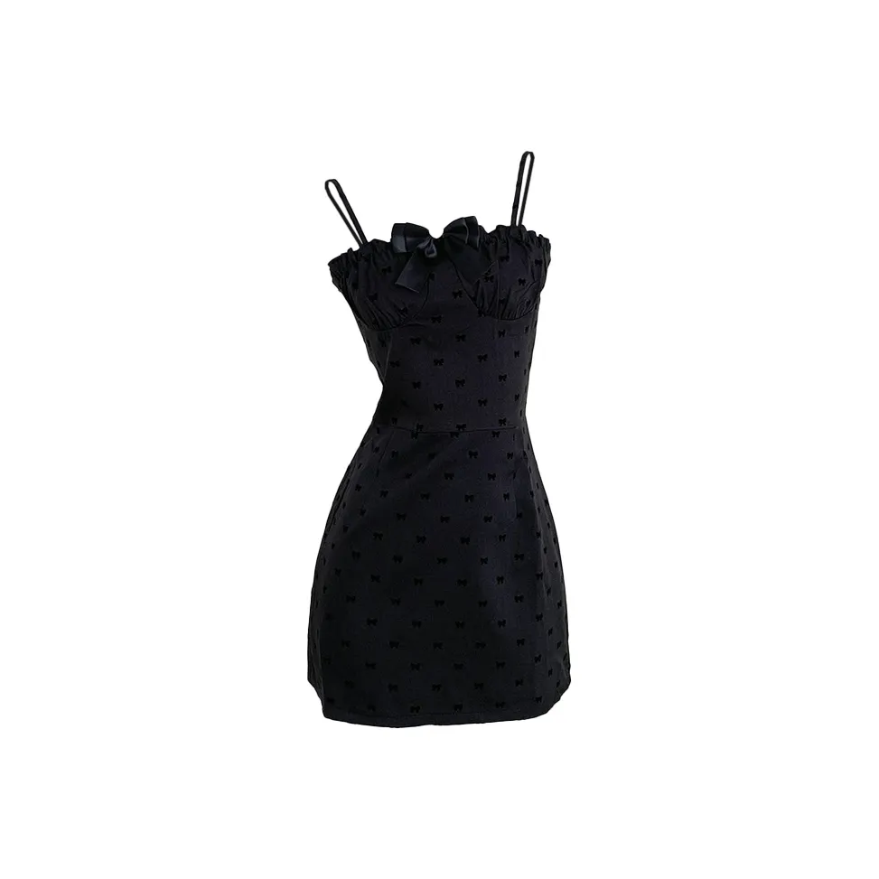 CHARM GLOW Slip Платье Женское Черное