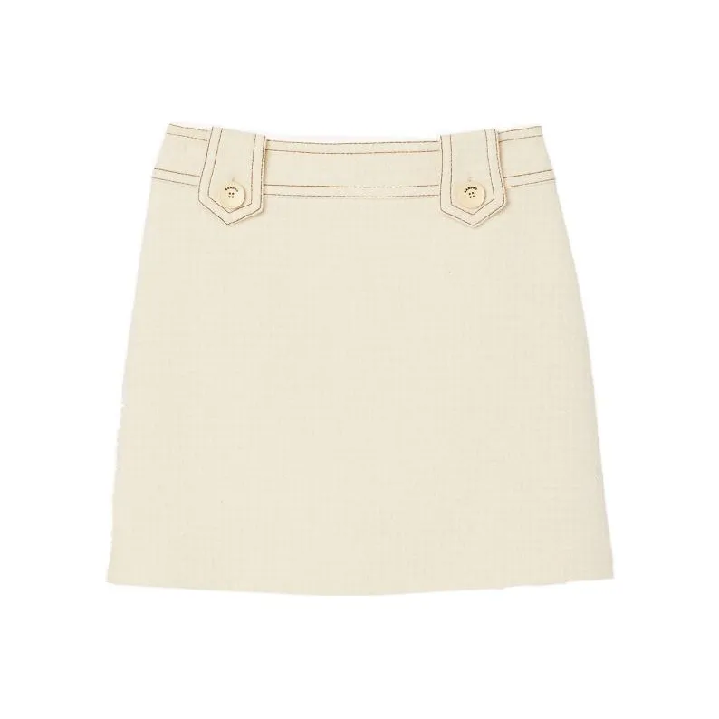 Sandro FW22 Юбка Женская Светлый Умбра