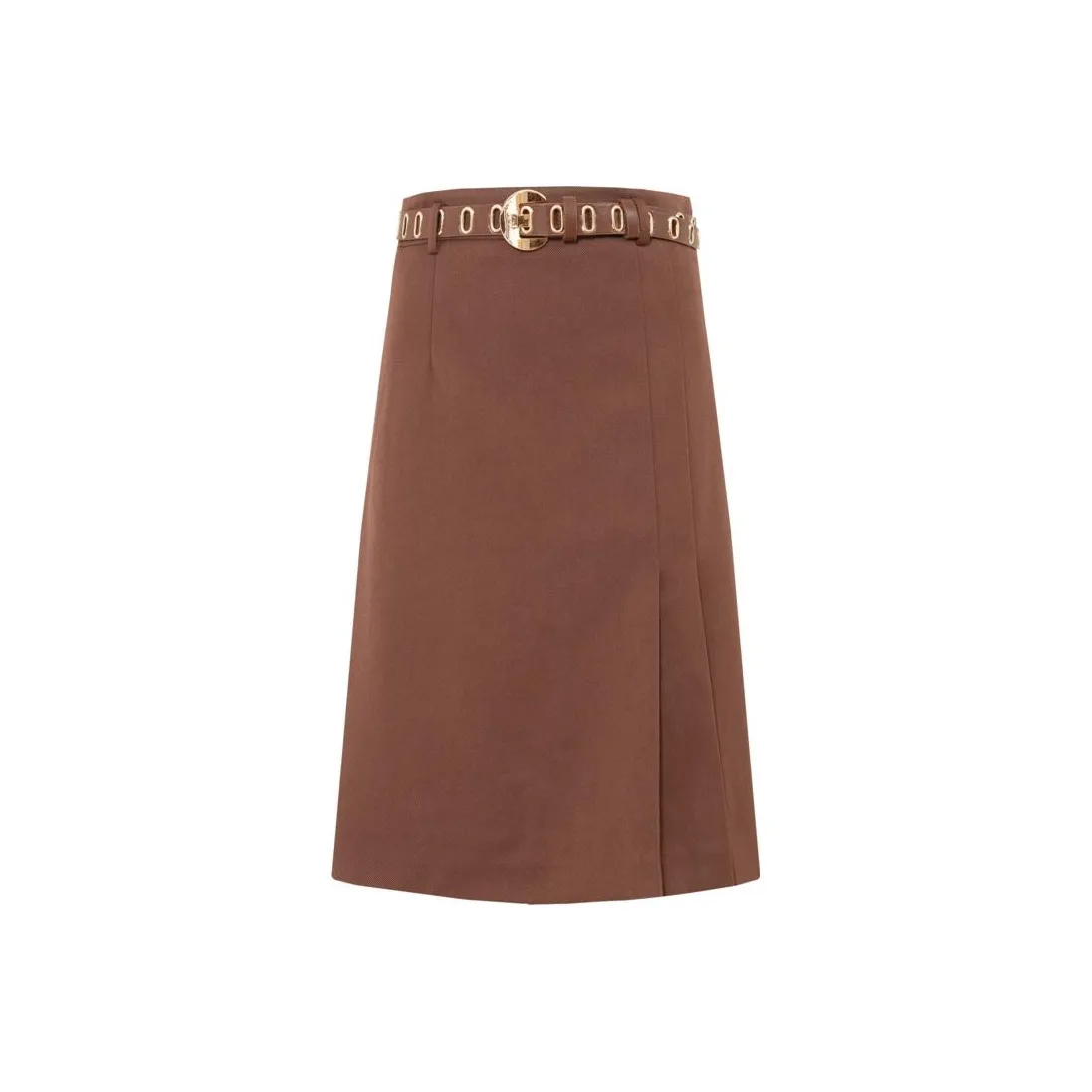 Anmani FW23 Повседневный Длинный Юбка Женские Clay Brown