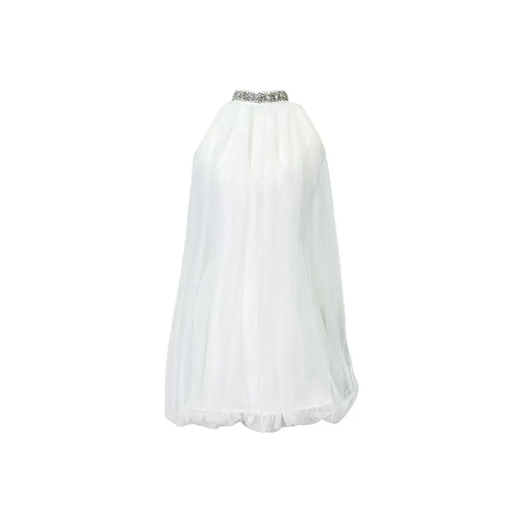 PLANE DRIFT Slip Платье Женское Белое Луна